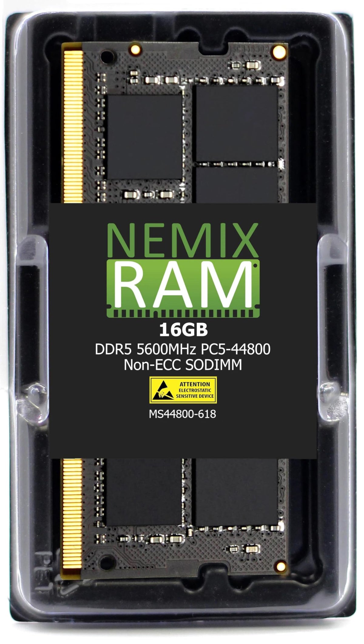NEMIX RAM 16GB (1X16GB) DDR5 5600MHZ PC5-44800 1Rx8 1.1V CL46 262-PIN Non-ECC Unbuffered SODIMM Laptop PC AIO Memory Compatible with Dell SNPW1KKYC/16G AC774048