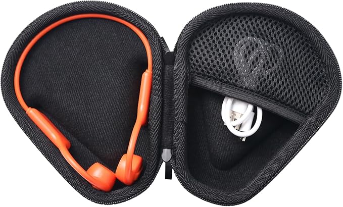 Hard Protective Travel Case Compatible with SHOKZ New OpenRun Pro 2/Pro 2 Mini/OpenRun/OpenSwim Open-Ear Sport Headphones, Compatible with MRYTKY/BAICLUD/CXK/Ogogrs Bone Conduction Headphones