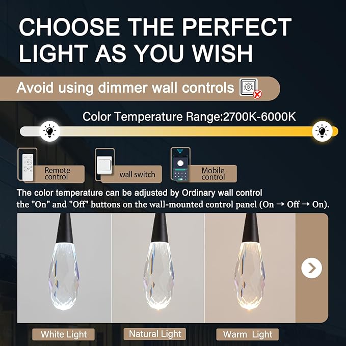 Rectangular Chandelier 24-Lights LED Dimmable Raindrop Chandeliers for High Ceiling Large Chandelier Light Fixture Black High Ceiling Pendant Lights for Villa Living Room Staircase