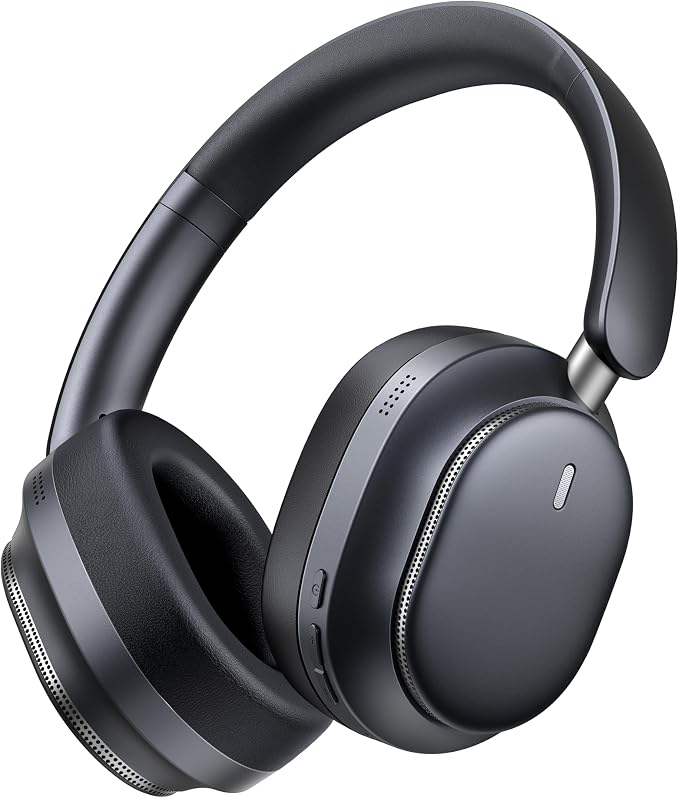 Bluetooth Headphones, Noise Cancelling Headphones Wireless Over Ear -Black