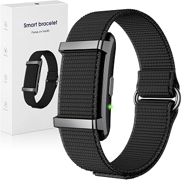 Smart Bracelet Fitness Trackers for Men Women, Smart Watch 24/7 Heart Rate Sleep Stress HRV Monitor, 170+ Sports Modes, 2 Bands, Free APP