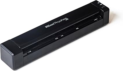 IRIScan Anywhere Simplex Wireless mobile document scanner v6 : scanners for computers battery|15PPM|Simplex|WIFI|battery|PDF editor|USB powered|document scanner|scan to Word, PDF, XLS, receipt scanner
