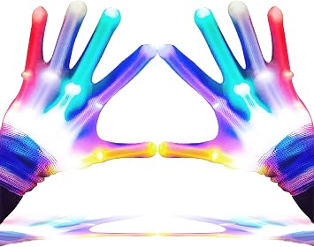GLEDLOVES LED Gloves for Kids Teen Gifts, Toys for 9-12 Year Old Boys Girls