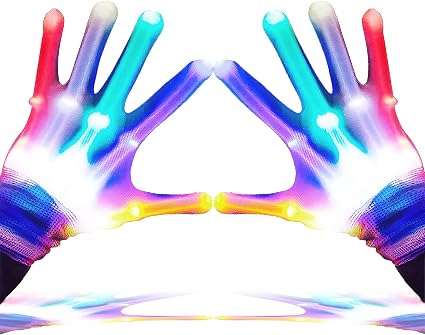 GLEDLOVES LED Gloves for Kids Teen Gifts, Toys for 9-12 Year Old Boys Girls