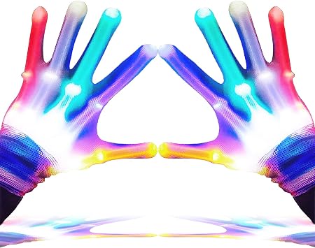GLEDLOVES LED Gloves for Kids Teen Gifts, Toys for 9-12 Year Old Boys Girls