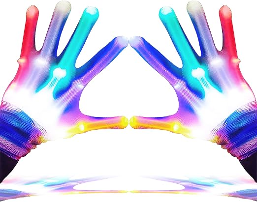 GLEDLOVES LED Gloves for Kids Teen Gifts, Toys for 9-12 Year Old Boys Girls