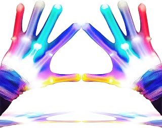 GLEDLOVES LED Gloves for Kids Teen Gifts, Toys for 9-12 Year Old Boys Girls