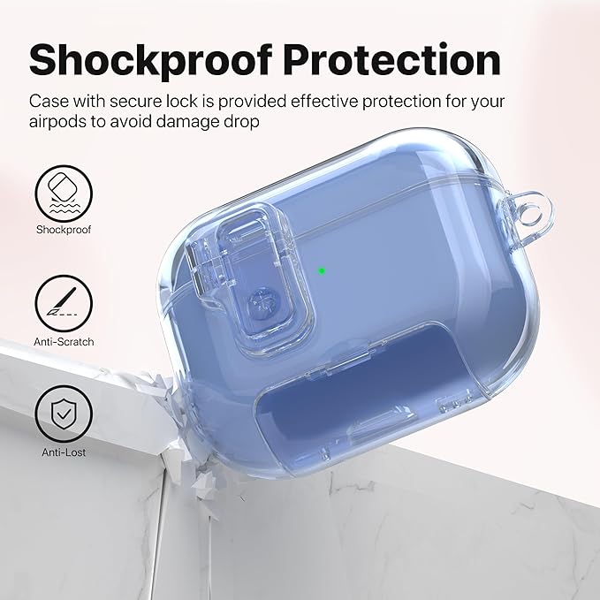 Valkit Compatible Airpods Pro 2nd Generation Case Clear, Soft TPU AirPods Pro 2 Case Transparent Protective Cover for Women Men Shockproof iPods Pro 2 Cases Skin for Airpods Pro 2 Charging Cases