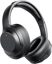 Active Noise Cancelling Headphones, Upgraded Wireless Bluetooth Headphones Over Ear with ENC Mic, HiFi Stereo Deep Bass, Noise Canceling Headphones Lightweight, BT 5.4, for Travel/Office/Home, Black - Image 1