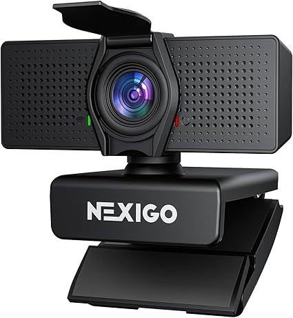 NexiGo N60 Pro 4K Webcam for PC, 4K UHD Sony Sensor, Autofocus, 1080p 60 fps, Noise-Canceling Mics, Privacy Cover, Distortion-Free Lens, 4X Digital Zoom, Works with Switch 2/Zoom/Teams/Google Meet