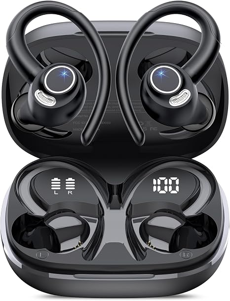 Wireless Earbuds, Bluetooth 5.4 Headphones Sport Over Ear Buds With ENC Mic - Image 5