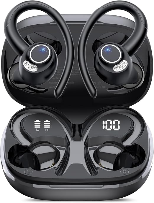 Wireless Earbuds, Bluetooth 5.4 Headphones Sport Over Ear Buds With ENC Mic - Image 6