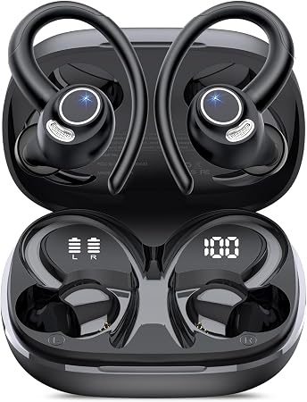 Wireless Earbuds, Bluetooth 5.4 Headphones Sport Over Ear Buds With ENC Mic - Image 3
