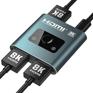 4K 120Hz HDMI Switch, 8K 60Hz HDMI 2.1 2-in-1/1-in-2 Switcher Splitter
