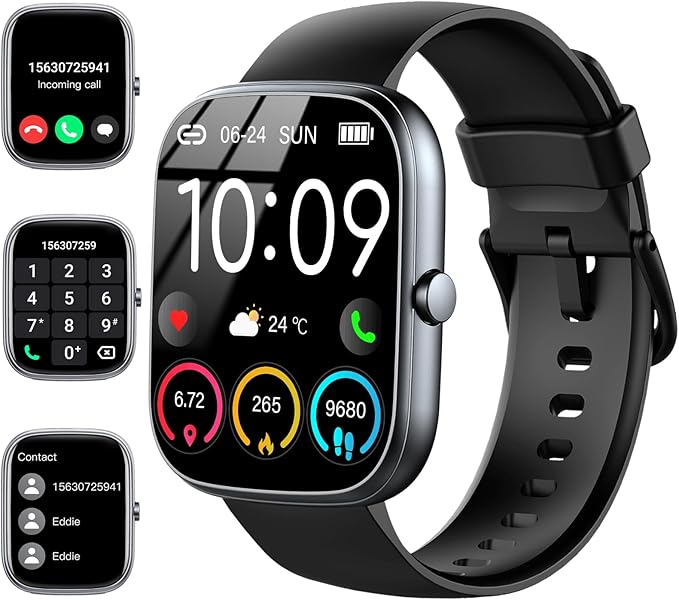 Smart Watch (Answer/Make Call), 2026 HD 1.91" Smartwatch for Men Women, 112+ Sports Modes Fitness Activity Tracker, Calories/Heart Rate/Sleep Monitor, IP68 Waterproof Step Counter for Android iOS
