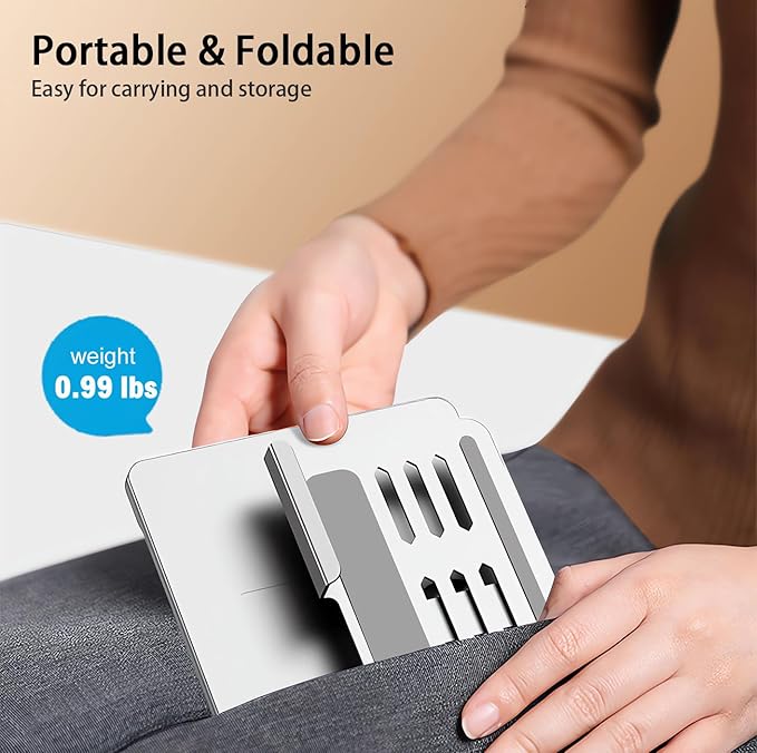 for Samsung Galaxy Z Fold 7 6 5 4 Trifold Stand and Keyboard Mouse, Portable Mini Bluetooth Keyboard, Foldable Adjustable Aluminum Alloy Stand Holder for Desk, with Wireless Mouse and Pen