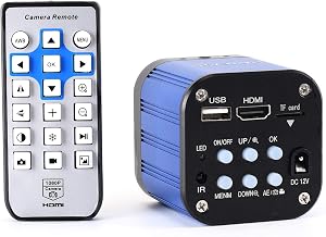 HAYEAR 4K UHD HDMI Industrial Microscope Camera Digital USB C-Mount 1080P@120fps High Speed for Precision Soldering PCB Repair Inspection