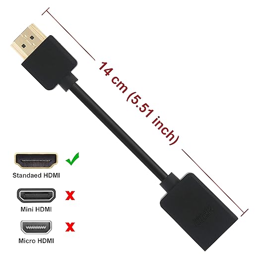 VCELINK 1-Pack HDMI Swivel Adapter Male to Female Bundle with 2-Pack 8K HDMI Coupler Female to Female