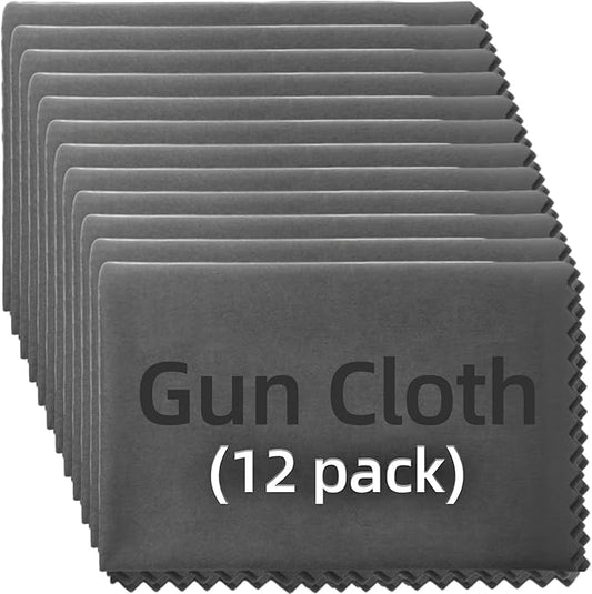 6/12 Pack Microfiber Gun Cleaning Cloth, 12"x12" Lint Free Gun Cleaning Rags