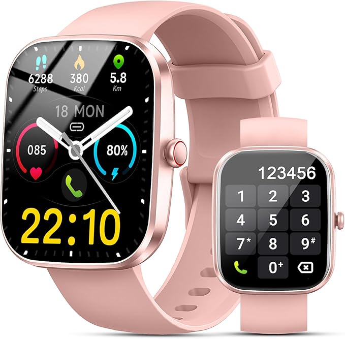 Kuizil Smart Watch, 1.91" Smartwatch for Men Women (Answer/Make Call), Fitness Tracker with 100+ Sport Modes, IP68 Waterproof, Heart Rate/Sleep Monitor, Pedometer, Activity Tracker for Android iOS