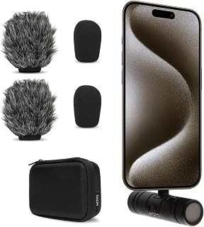 Movo DoubleMic-UC Dual Capsule USB C Microphone for iPhone 15/16/17 - Two-Sided Cardioid Condenser Microphone for Video Recording- Mic for iPhone 15/16/17 - Image 1