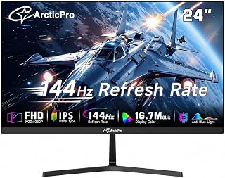 ArcticPro 24 Inch Gmaing Monitor 144Hz, FHD 1080p Monitor, IPS, 1ms MRTP - Image 1