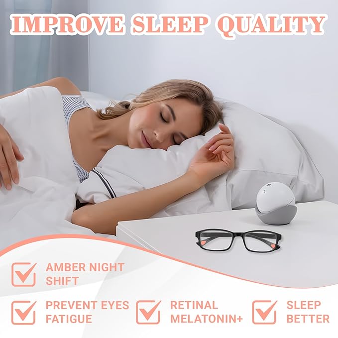 2 Pcs Auto Focus Glasses, Automatic Zoom Reading Intelligent Self Adjusting Presbyopia Anti-Blue Light Glass Adjustable Presbyopic Color-Changing Smart Look Far And Near For Men Women(Black)
