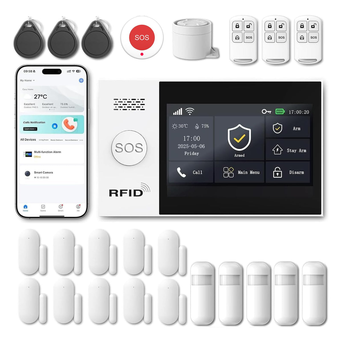 WiFi Wireless Alarm System for Home Security - 24/7 | Smart Home - Image 1