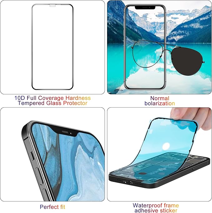 for iPhone 14 Pro Max Screen Replacement 6.7', 3D Touch Display Full Repair kit, Digitizer Glass Assembly with Tools Set, Tempered Glass, Instruction