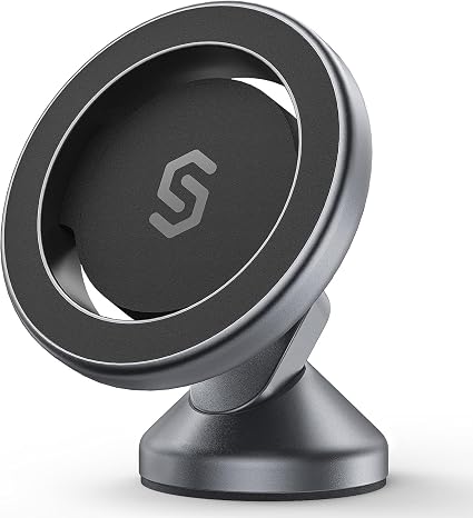 SYNCWIRE MagSafe Car Mount, Adjustable Magnetic Phone Holder, Space Gray