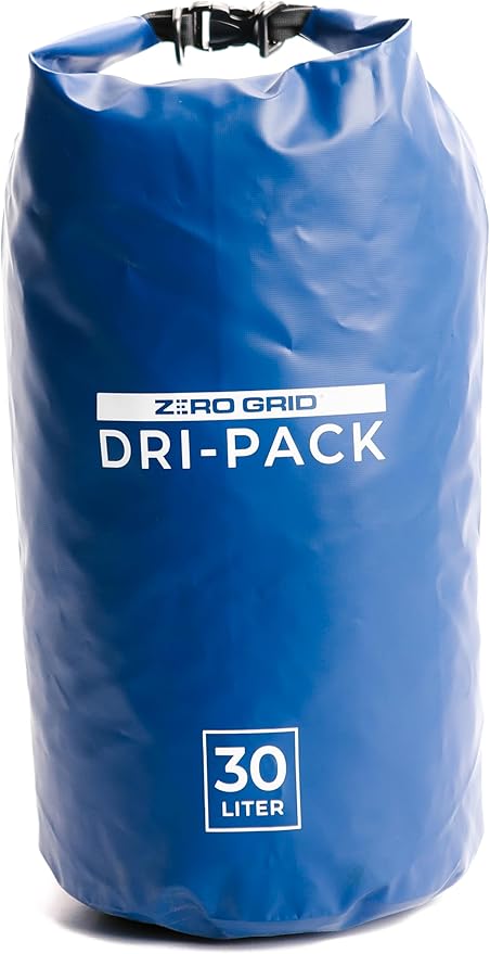 Zero Grid Waterproof Dry Bag - Floating Roll Top Drybag Keeps Dry 10L/20L/30L/40L Sizes for Backpacking, Kayaking, Boating, Camping, Fishing, Hiking, Made from Tough 500D Material