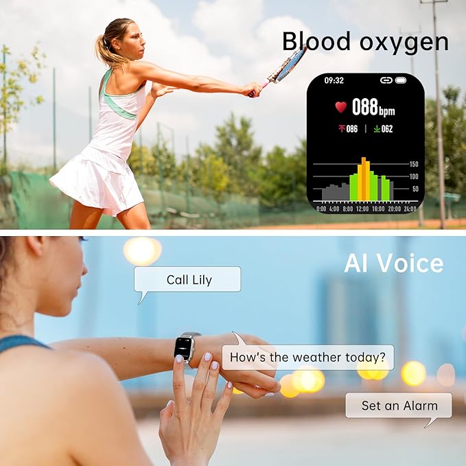 Smart Watch for Men Women Fitness: Waterproof Make Answer Call Digital Mens Watches Pedometer Smartwatch for Android Phone iPhone Samsung Compatible SpO2 Sleep Heart Rate Monitor Running Step Tracker