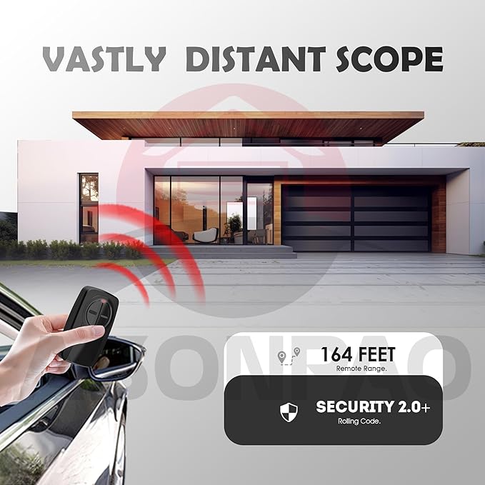 3 for Chamberlain Garage Door Opener Remote, KLIK3U-BK KLIK5U-BK2 KLIK1, 3-Year-Warranty