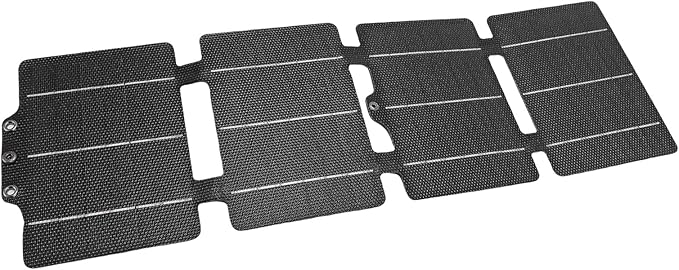 Kikumi 20 W Portable Foldable Solar Panel Charger High Efficiency ETFE Floding Solar Panel USB Type C Output for Mobile Phones Outdoor Camping