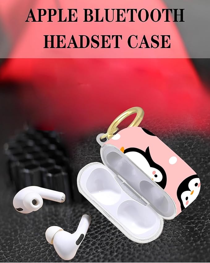 Compatible with Airpod Pro 2nd/1st Generation,Full Protection Cover for Women,Accessories Hard Case Portable & Shockproof for Airpod Pro 2nd Charging Case 2023/2022/2019(Cute Penguin)