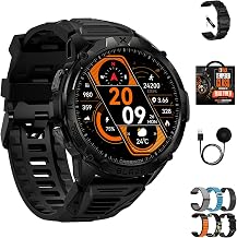 CARBINOX Blaze Smart Watch for Men Bundle, Fitness GPS, 6 Bands, Round - Image 1