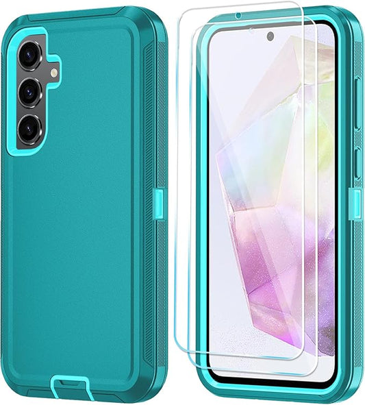 ONOLA Compatible with Samsung Galaxy S26+ / S26 Plus Case with HD Screen Protector [Not fit S26 / S26 Ultra], 3 in 1 Heavy Duty Phone Case for Galaxy S26 Plus 6.7",LakeSkyBlue