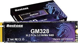 Bestoss 2TB NVMe M.2 SSD PCIe 3.0 M.2 2280 SSD,Internal SSD,Up to 3500MB/s