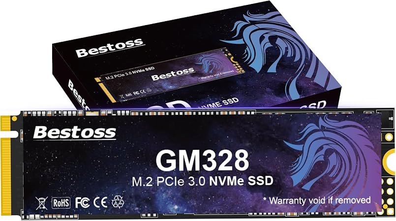Bestoss 2TB NVMe M.2 SSD PCIe 3.0 M.2 2280 SSD,Internal SSD,Up to 3500MB/s