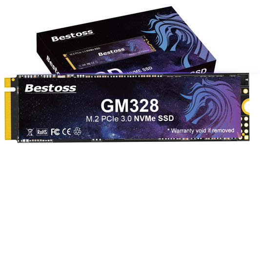 Bestoss 256GB NVMe M.2 SSD PCIe3.0 M.2 2280 SSD,Internal SSD,Up to 3500MB/s
