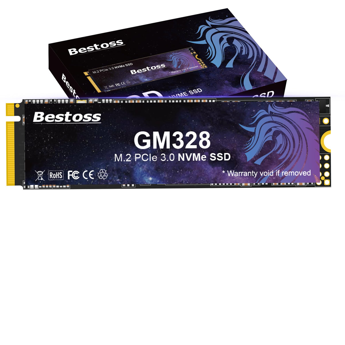 Bestoss 256GB NVMe M.2 SSD PCIe3.0 M.2 2280 SSD,Internal SSD,Up to 3500MB/s