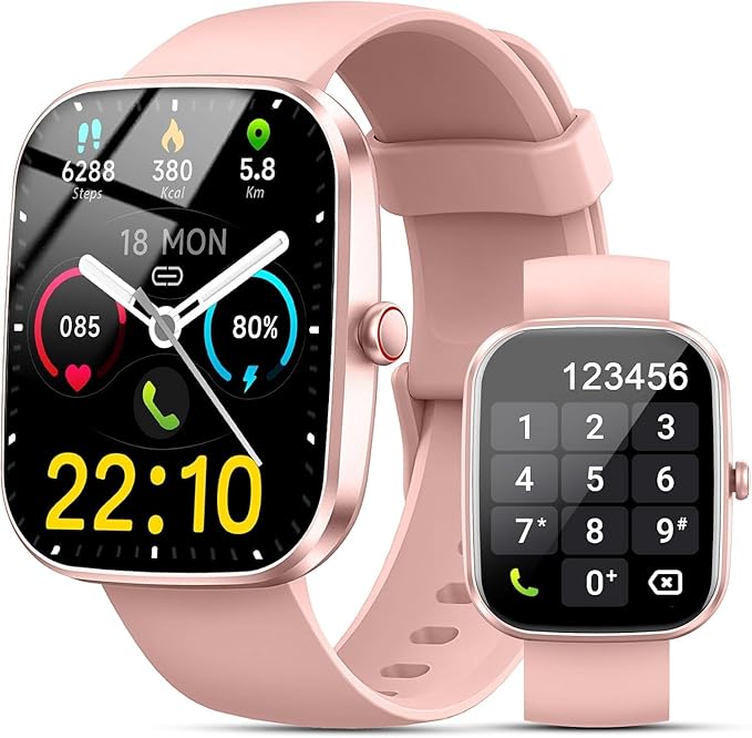 Kuizil Smart Watch, 1.91" Smartwatch for Men Women (Answer/Make Call), Fitness Tracker with 100+ Sport Modes, IP68 Waterproof, Heart Rate/Sleep Monitor, Pedometer, Activity Tracker for Android iOS