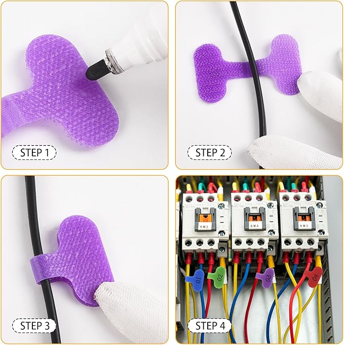 30Pcs Cable Cord Labels, Purpose Cable Tags Handwriting Reusable Wire Labels, Electronic Cable Identification Tags for Wire Management and Identification (Oval)
