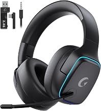 Gvyugke 2.4GHz Wireless Gaming Headsets for PS5, PS4, PC, Switch,MatteBlack - Image 1