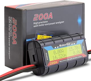 Makerfire 200A Watt Meter, Battery Testers, for RC, Solar, Wind Power - Image 1