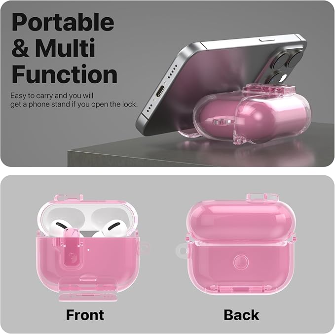 Valkit Compatible Airpods Pro 2nd Generation Case Clear, Soft TPU AirPods Pro 2 Case Transparent Protective Cover for Women Men Shockproof iPods Pro 2 Cases Skin for Airpods Pro 2 Charging Cases