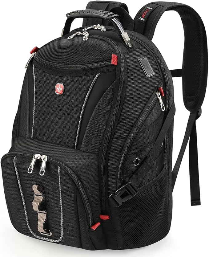 star cloud 17 Inch Travel Laptop Backpack,Business Tech Backpack with USB & Type-C Charging Port,180°TSA Friendly Travel College Work Backpack with Multiple Organizer Pockets for Men