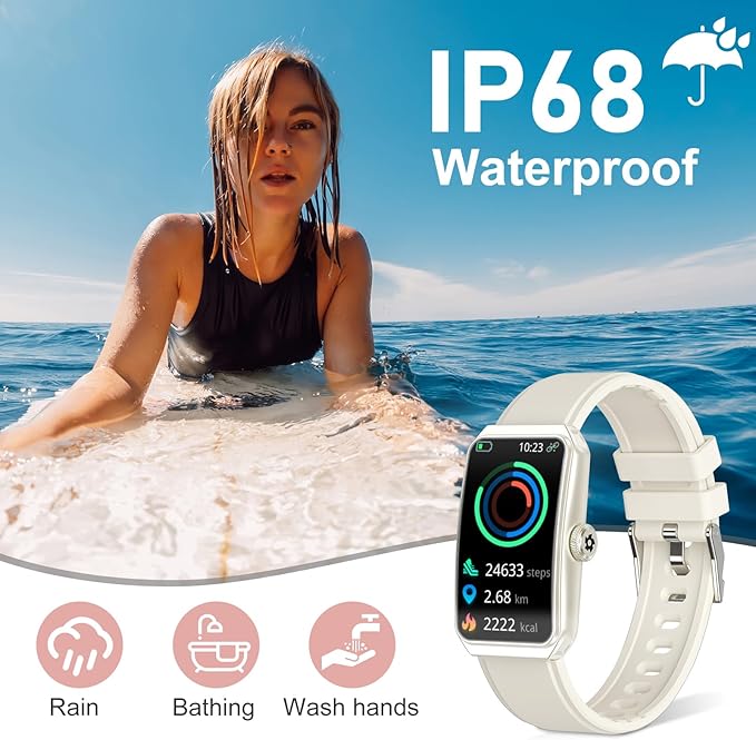 Fitness Tracker with 24/7 Heart Rate, Blood Oxygen, Sleep Tracker, Waterproof Fitness Watch, Activity Tracker with Step Tracker for Women Men