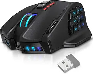 UtechSmart Venus Pro Wireless MMO Gaming Mouse - 16000 DPI RGB