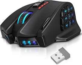 UtechSmart Venus Pro Wireless MMO Gaming Mouse - 16000 DPI RGB - Image 1
